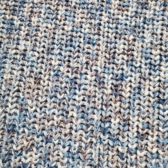 CAbi Napa Blue Marled Knit Open Front Long Duster Cardigan Sweater Vest Size S - Picture 11 of 12